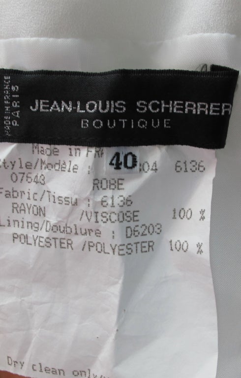 Jean-Louis Scherer white strapless sarong dress 2
