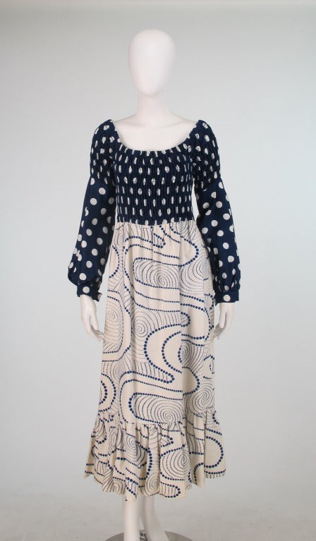 1971 Oscar de la Renta maxi dress cover look Harper's Bazaar Jan. 1971 4