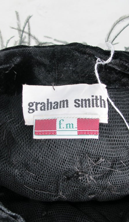 1960s Graham Smith feather turban hat 5