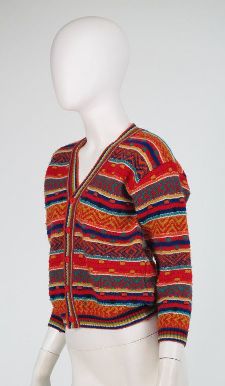 1960s early Missoni folkloric knit sweater 4