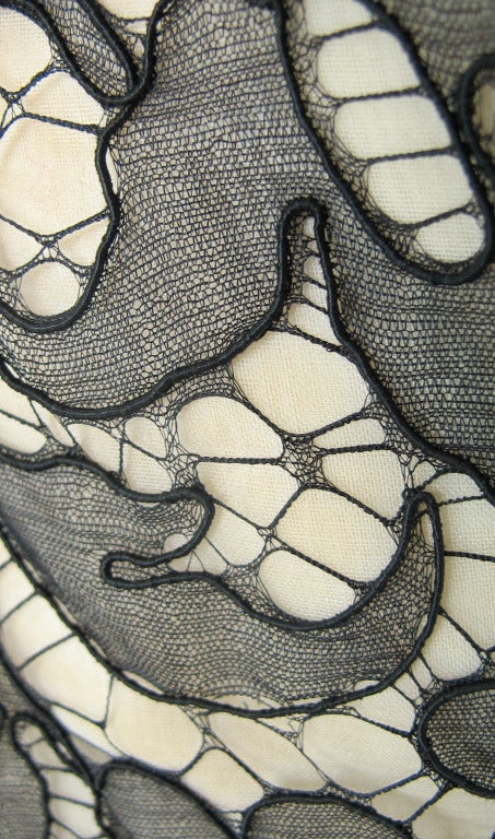 1963 silk Madeira lace evening gown from Bergdorf Goodman 5