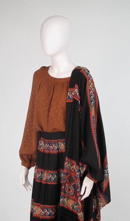 1970s Andrea Odicini bohemian inspired 3pc set For Sale at 1stDibs