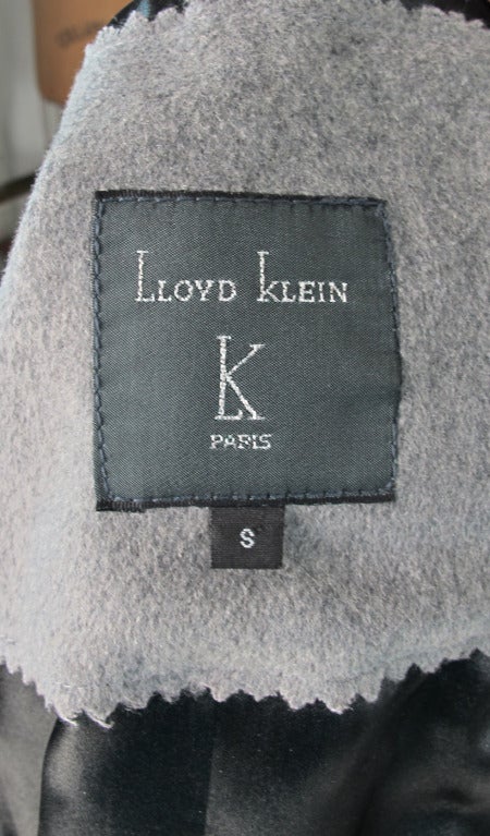Lloyd Klein shirred lambskin cropped jacket 6