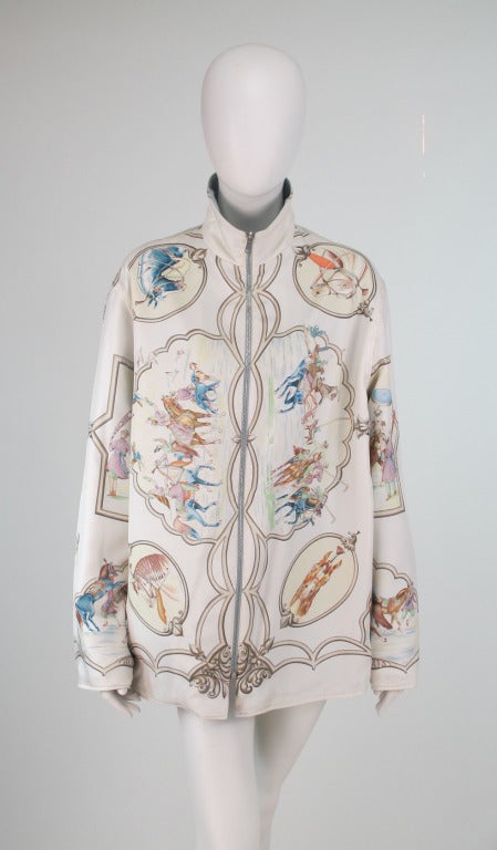 Hermes les chevaux des moghols reversable jacket