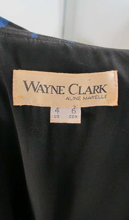 1980s Wayne Clark /Aline Marelle plaid punk dress 6