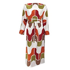 Guy Laroche modernist dress 1970s