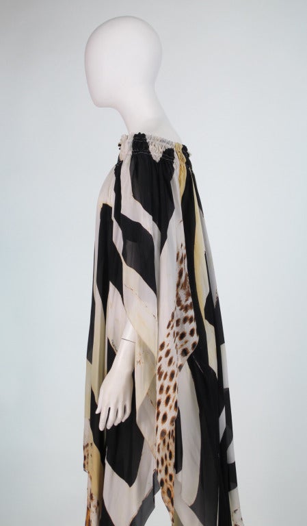 Roberto Cavalli animal print silk caftan 4
