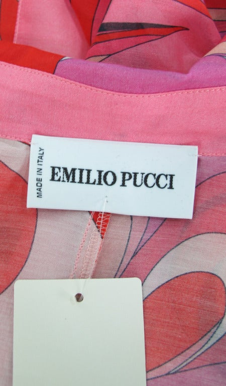 Emilio Pucci fine cotton tunic caftan 6