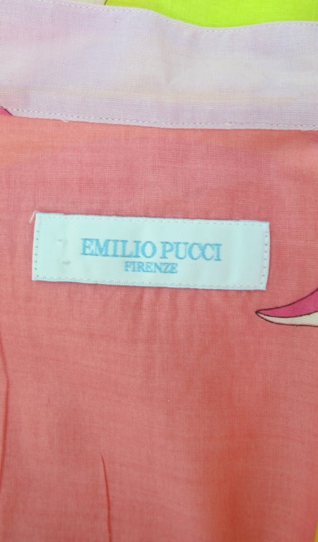 Emilio Pucci fine cotton caftan tunic 6