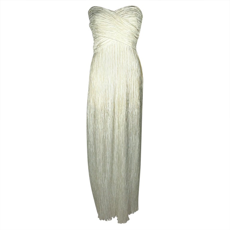 Classic Mary McFadden Gown For Sale