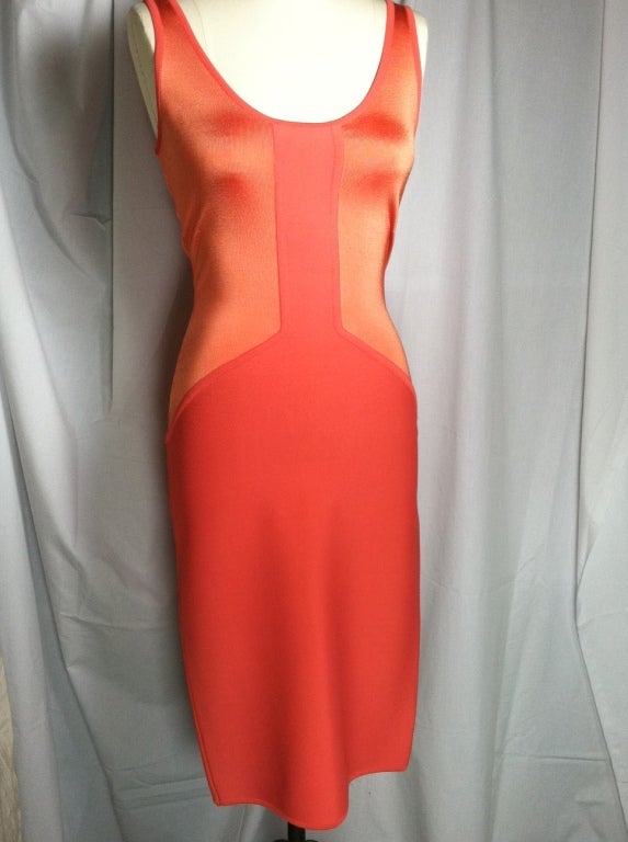 HERVE LEGER SIGNATURE STRETCH DRESS