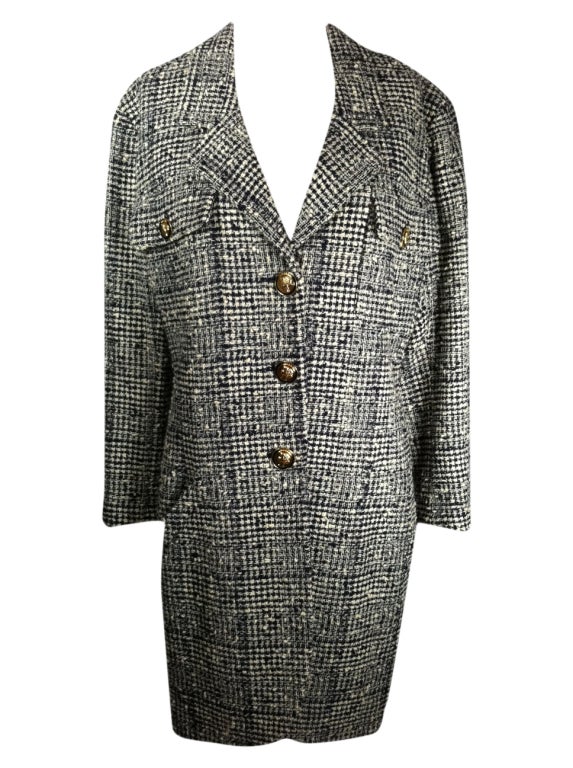 Chanel Knee Length Single Breasted Coat