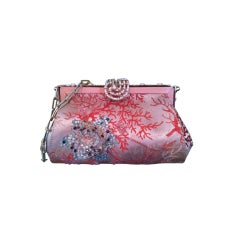 Valentino Coral Beaded Evening Bag