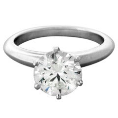 Tiffany & Co Platinum 2.03ct Diamond Engagement Ring