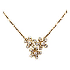 Van Cleef & Arpels Socrate Gold Diamond Pendant Necklace