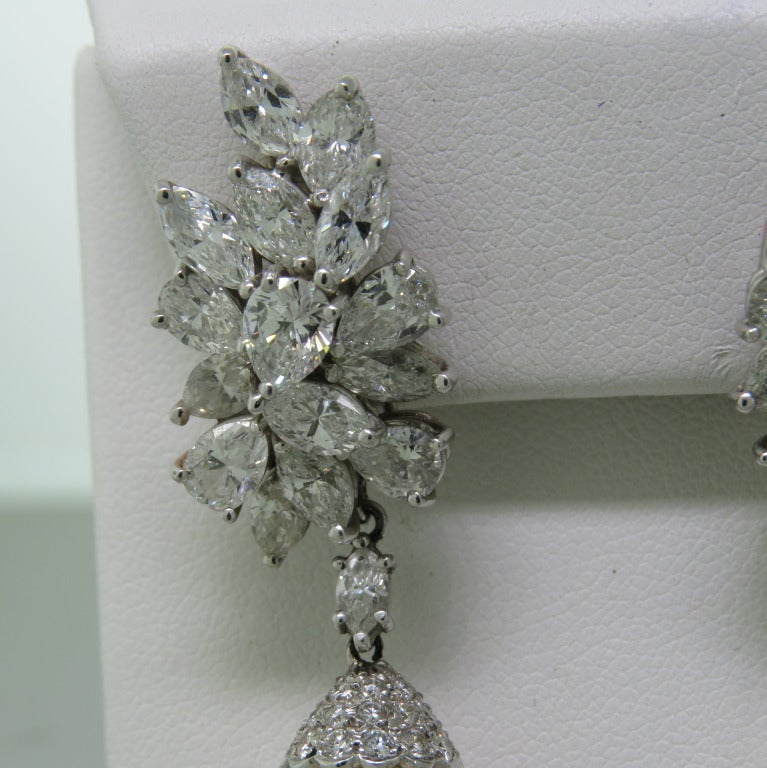 Women's Classic Night & Day Platinum Diamond South Sea Pearl Earrings