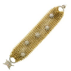 H Stern Stars Gold Diamond Bracelet