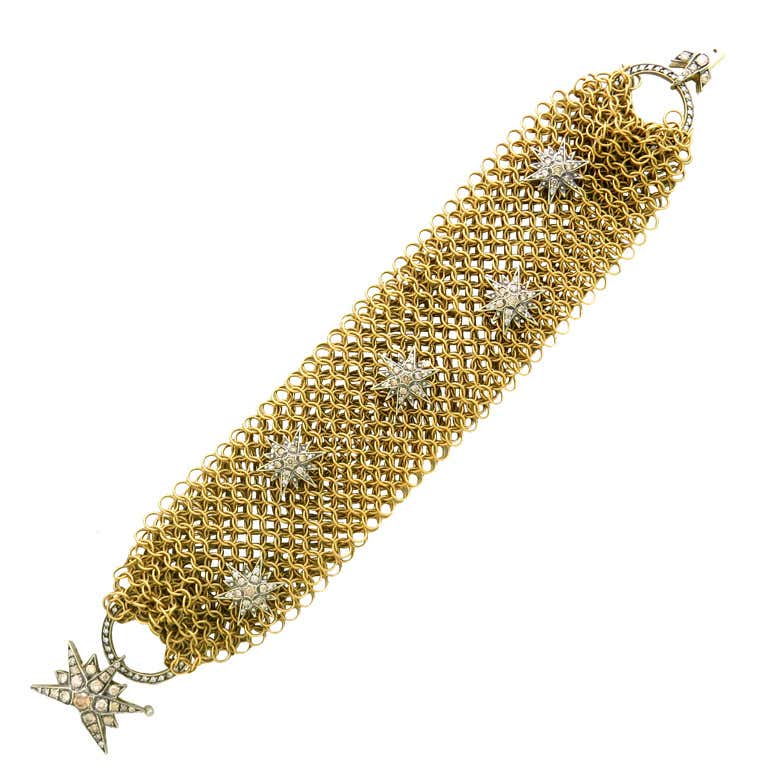 H Stern Stars Gold Diamond Bracelet at 1stDibs | h stern bracelet ...
