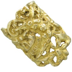 Eric De Kolb Gold Wide Band Ring