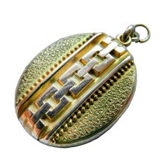 Victorian Gold Engraved Locket