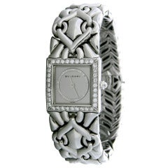 Lady's Bulgari Gold Diamond Trika Bracelet Watch