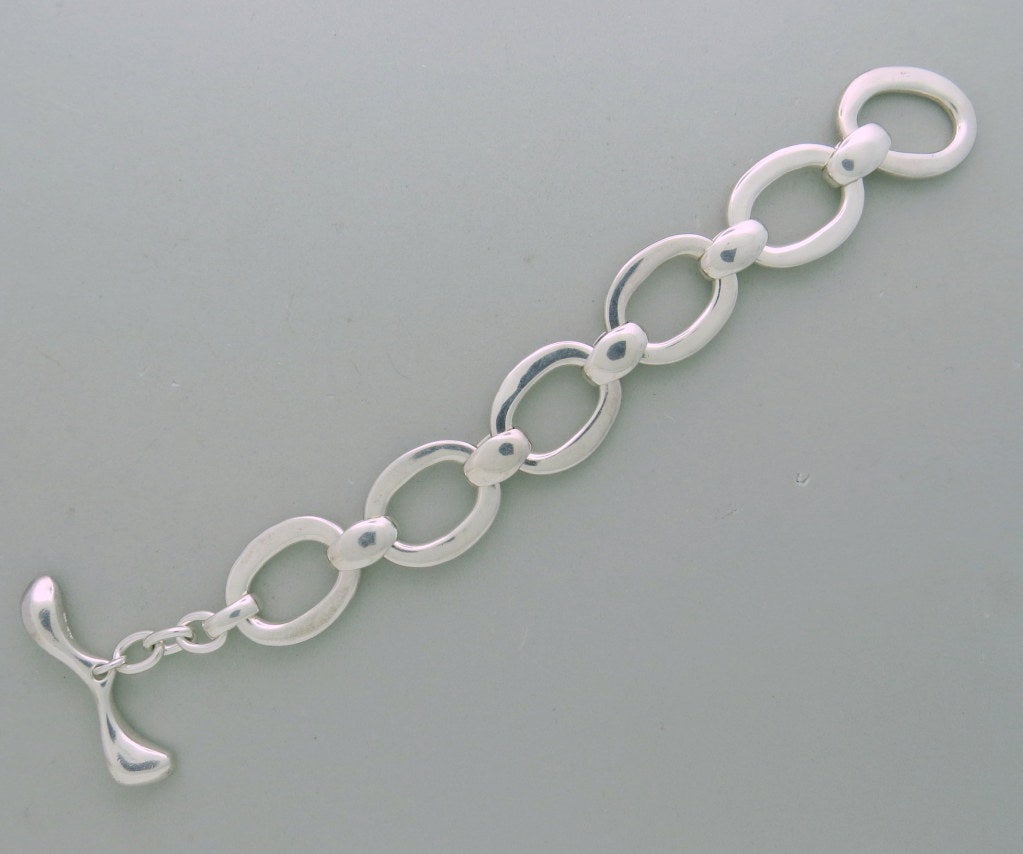 Women's Robert Lee Morris Silver Link Necklace Bracelet Set