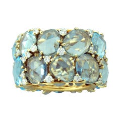 Pomellato Lulu Topaz Diamond Gold Ring