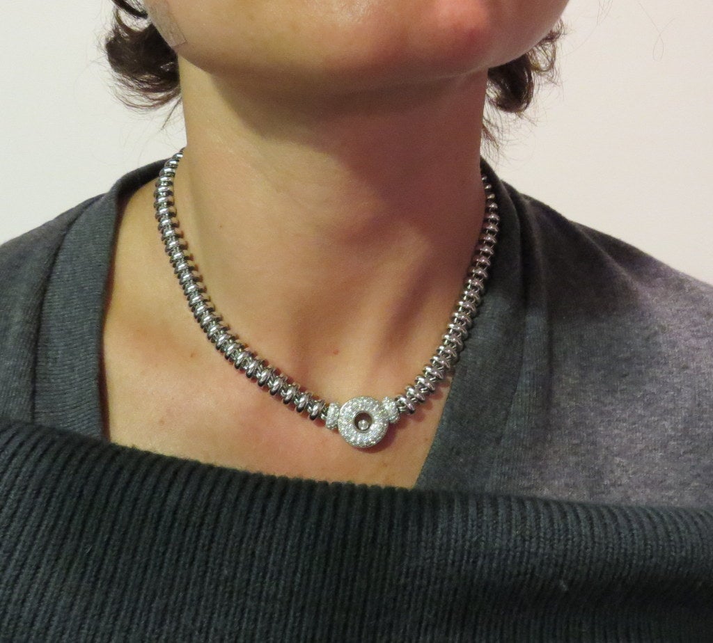 Women's Chopard Happy Diamond Gold Necklace