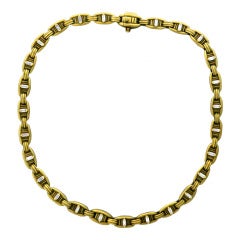 1970s Kieselstein-Cord Diamond Gold Chain Necklace