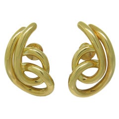 1980s Pomellato Gold Earrings