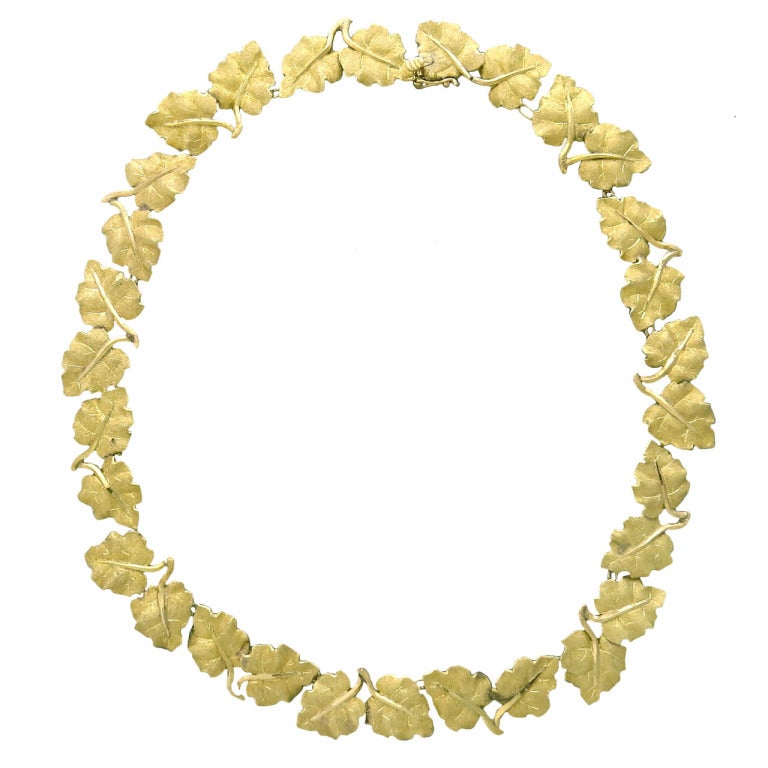 Buccellati Gold Leaf Necklace