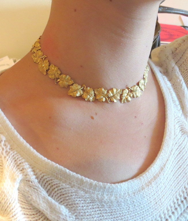 Women's Buccellati Gold Leaf Necklace