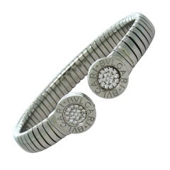 Bulgari Tubogas Bracelet with Diamonds