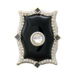 Loree Rodkin Onyx Diamond Gold Ring