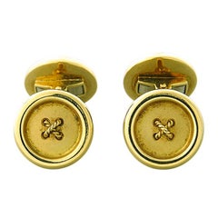 Deakin & Francis Gold Button Cufflinks