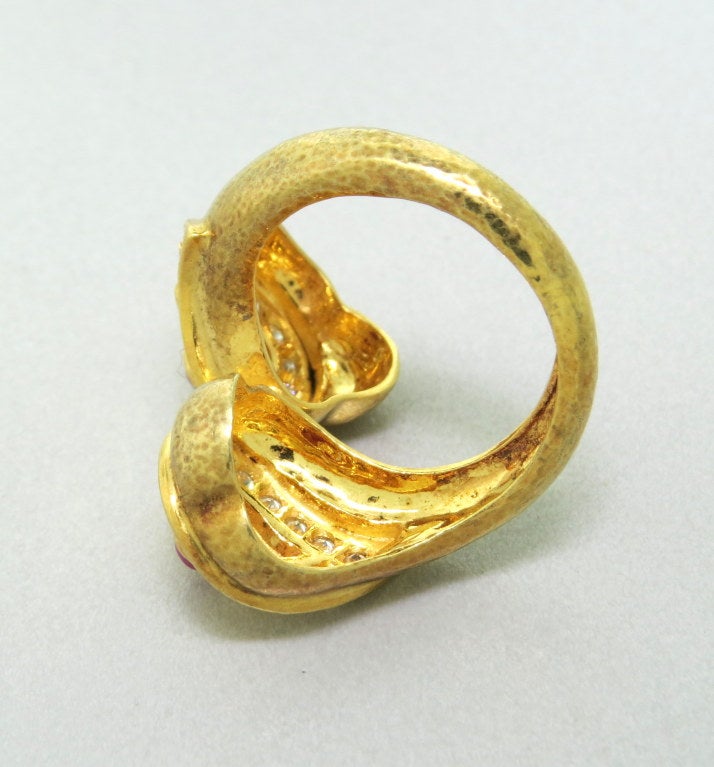 Women's Zolotas Ruby Diamond Gold Ring