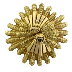 DAVID WEBB Gold Shell Motif Brooch 4