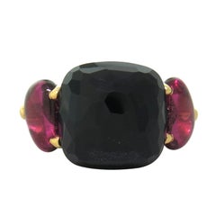 Pomellato Capri Onyx Pink Tourmaline Gold Ring