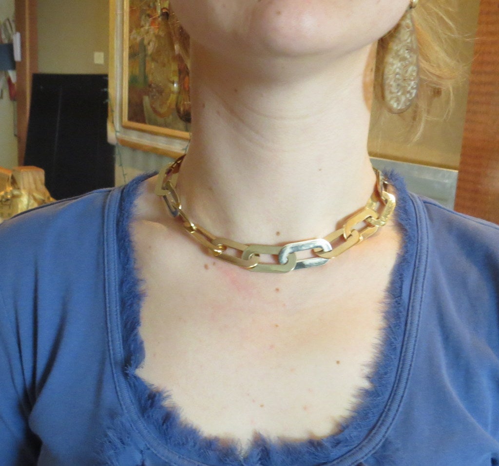 Vhernier Carnelian Gold Link Necklace 2