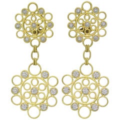 Buccellati Maria Diamond Gold Earrings