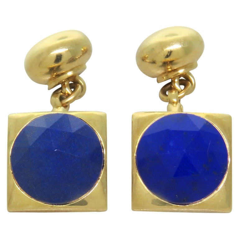 Pomellato Lapis Gold Cufflinks