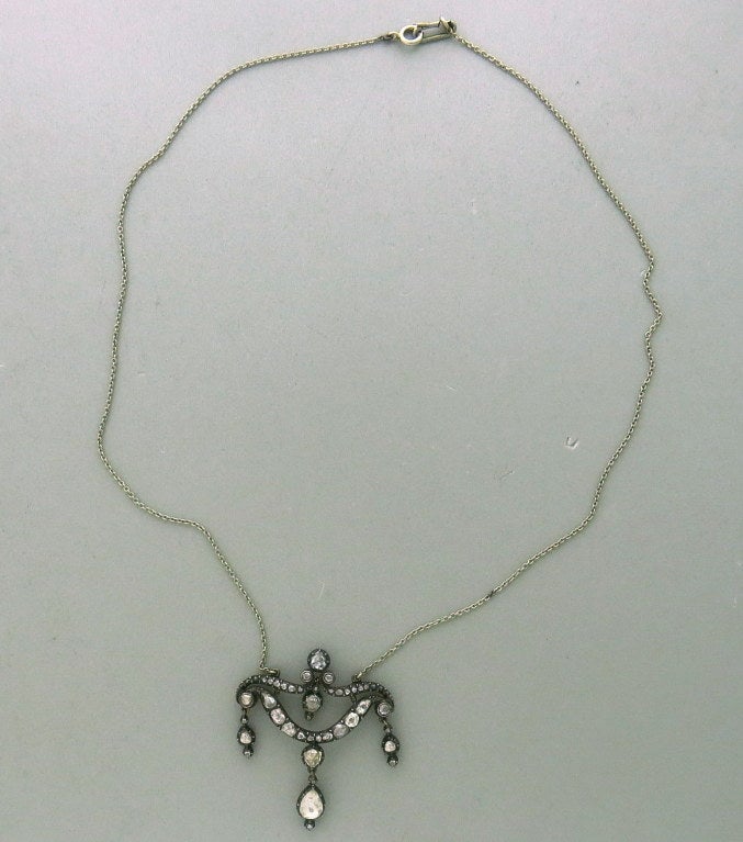 diamond lavalier necklace