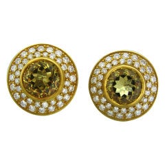 KIESELSTEIN-CORD Beryl Diamond Gold Earrings
