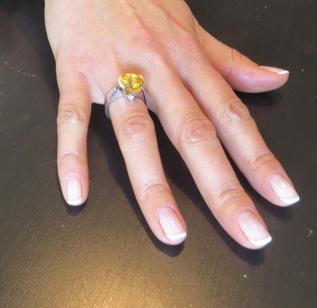 Women's JB Star Platinum Sapphire Diamond Ring