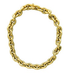 Classic Gold Link Chain Necklace