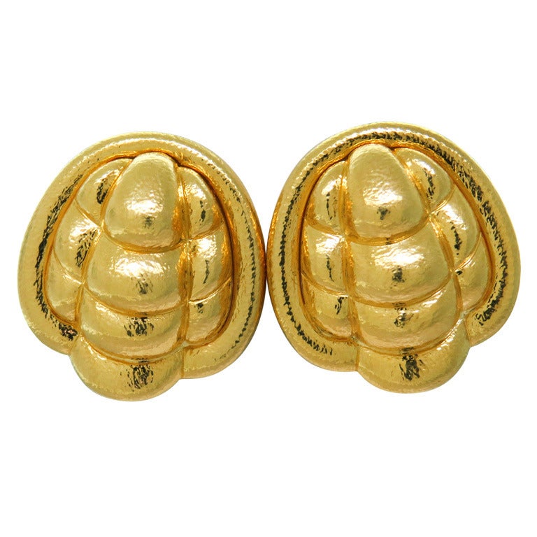 Large Impressive Gold Earrings