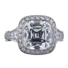 TIFFANY & CO LEGACY Platinum 3.81ct Diamond Engagement Ring