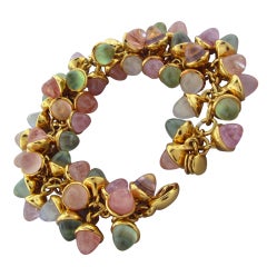 TAMARA COMOLLI Mikado Flamenco Moonstone Gold Bracelet