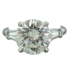 TIFFANY & CO 4.26ct Diamond Platinum Engagement Ring