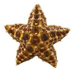 POMELLATO Sirene Gold Madera Quartz Starfish Ring